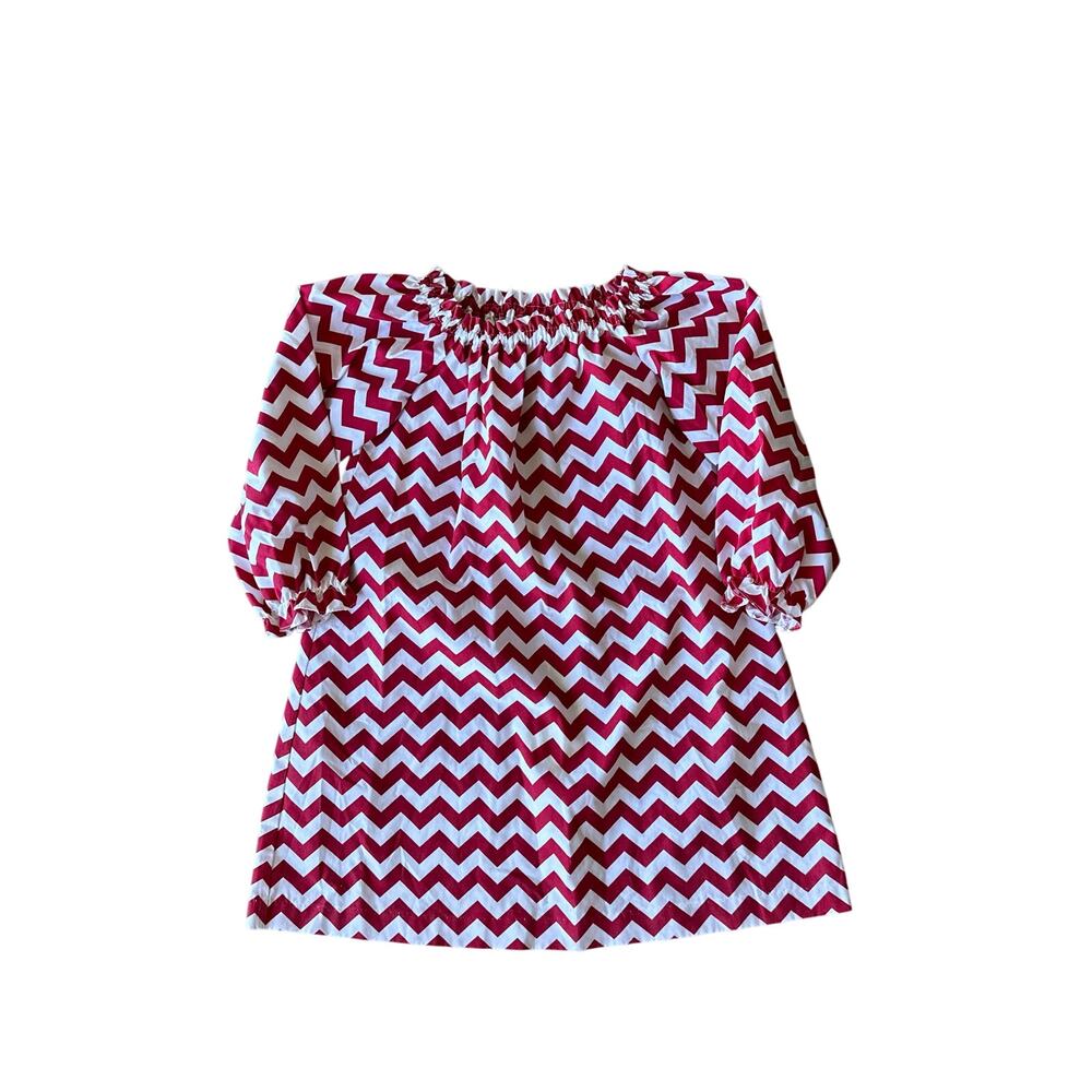 This and That red chevron dress